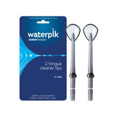 Waterpik tongue cleaner tip TC-100E, spoon shape removes tongue bacteria for fresher breath.