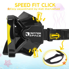 Water Space 3D soft nose cover helps comfortable fit and easy adjustment.