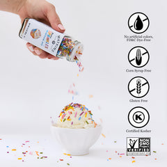 Watkins Rainbow Sprinkles brighten cookies and donuts with festive color