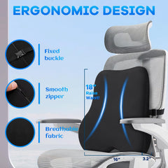 Watshyon Seat Cushion Non-Slip Bottom stays in place on desks and car seats.