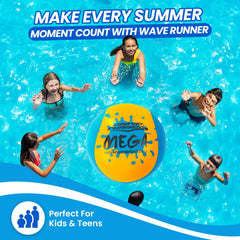 Beach and pool play scene with Wave Runner toys.
