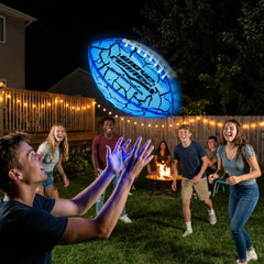 Wave Runner LED Football Type-C recharge keeps sessions ready after charging.