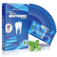 Waving Palms Professional Whitening Strips for sensitive teeth with gentle whitening for comfort