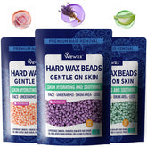 Wax Bear 3lb hard wax beads kit packaging showcases salon-grade quality for home use.