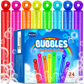 Waybla bubble wands 24-pack with donut design for vibrant party favors