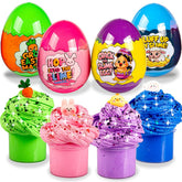 Waybla pink butter slime egg with glitter for creative play.