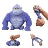 WAYFENGLI blue stretchy gorilla fidget toy provides satisfying tactile squish at your desk.