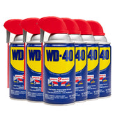 WD-40 with Smart Straw showing precision stream for tight joints and targeted lubrication