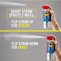 WD-40 Specialist White Lithium Grease spray inhibits rust on metal surfaces