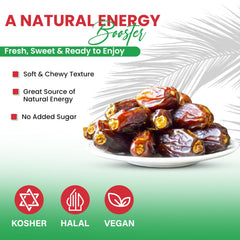 We Got Nuts dates snack-plate shows chewy texture ideal for kids.