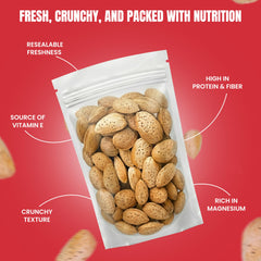 We Got Nuts whole almonds in shell ready for snacking or cooking