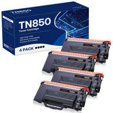 WEAREC TN-850 black toner cartridge 4-pack for high-volume printing