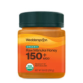 Wedderspoon Manuka honey bottle shows premium organic raw honey for everyday wellness