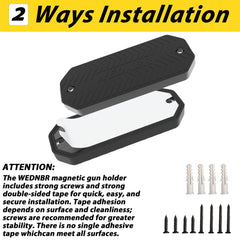 WEDNBR gun magnet rubber-coated surface protects finishes during insertion and removal.