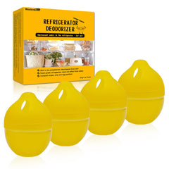 WeelenkEco refrigerator deodorizer lemon gel cubes inside fridge reducing odors