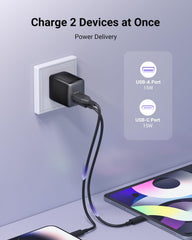 Wegear 30W GaN Nano Charger, dual port for flexible charging