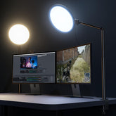 Weilisi desk ring light with clamp delivers clean, shadow-free lighting for video calls