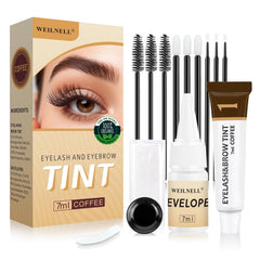 WEILNELL eyelash-brow color kit box for at-home color convenience and professional results.