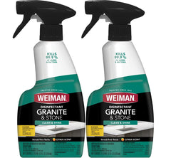 Weiman Granite Daily Clean & Shine bottle ready for quick countertop disinfection