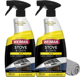 Weiman Heavy Duty Stove Cleaner foam action lifts baked-on residue from ovens
