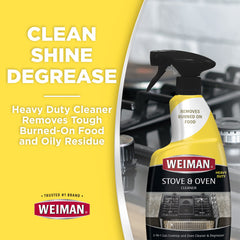 Weiman microfiber towel included for easy wipe-downs and reuse