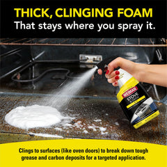 Weiman Oven Door Cleaner targets grime on glass doors for a refreshed look