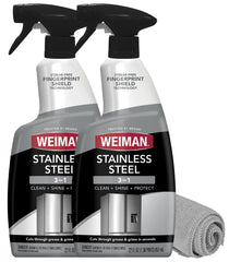 Weiman stainless steel cleaner polish 2-pack for a polished, streak-free shine.