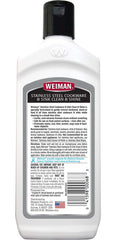 Weiman stainless steel sink cleaner foam application distributes even foam for thorough cleaning