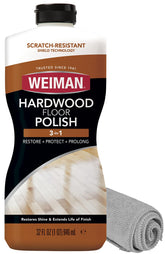 Weiman Wood Floor Polish and Restorer bundle adds natural shine to finished hardwood