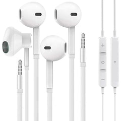 WEIZY Aux Earbuds compact design for portable listening on the go.