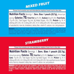 Welch's Fruit Snacks mixed fruit packs, bright and convenient for lunchboxes.