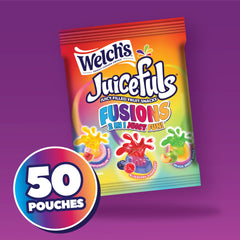 Welch's Juicefuls Fusions Peach Green Apple bite, convenient on the go refuel with real fruit.