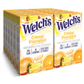 Welch's Singles To Go Orange Pineapple packet flavoring water on the go.
