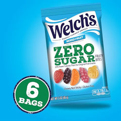 Welch's Zero Sugar Fruity Bites on the go pack supports post-workout snacking.