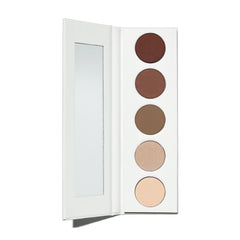 Well People Power Palette Eyeshadow front shows five versatile neutrals for day to night looks
