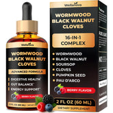 Wellanova Wormwood Cleanse bottle front for daily digestive support.