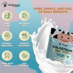 Wellness LabsRx Colostrum Powder Vanilla smoothie mix source practical daily nutrition