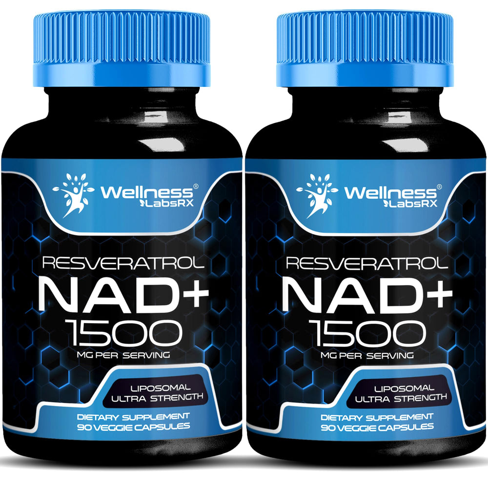 Wellness LabsRx liposomal NAD bottle enhances absorption for daily cellular support