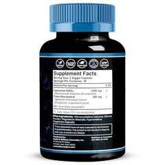Wellness LabsRx NAD 1500mg capsules shown for potent daily NAD+ support