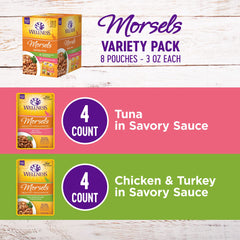 Wellness Healthy Indulgence Morsels tuna in savory gravy for hydration support