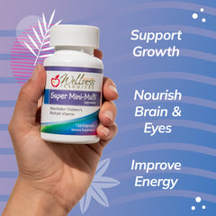 Wellness Resources desiccant in the bottle showing moisture control for capsule freshness