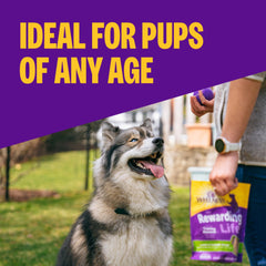 Wellness Rewarding Life soft dog treats bite-sized pieces perfect for quick rewards.