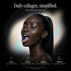 Wellneum collagen peptides gummies ingredients label highlights multi-collagen and keratin benefits.