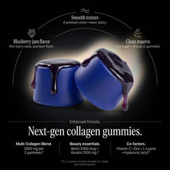 Wellneum keratin biotin gummies close-up emphasizing glossy texture and hair support.