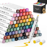 WELLOKB alcohol markers 80 colors bundle for vibrant coloring and smooth blending.