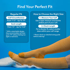 Wellow sock with anti-odor tech keeps feet fresh on shifts.