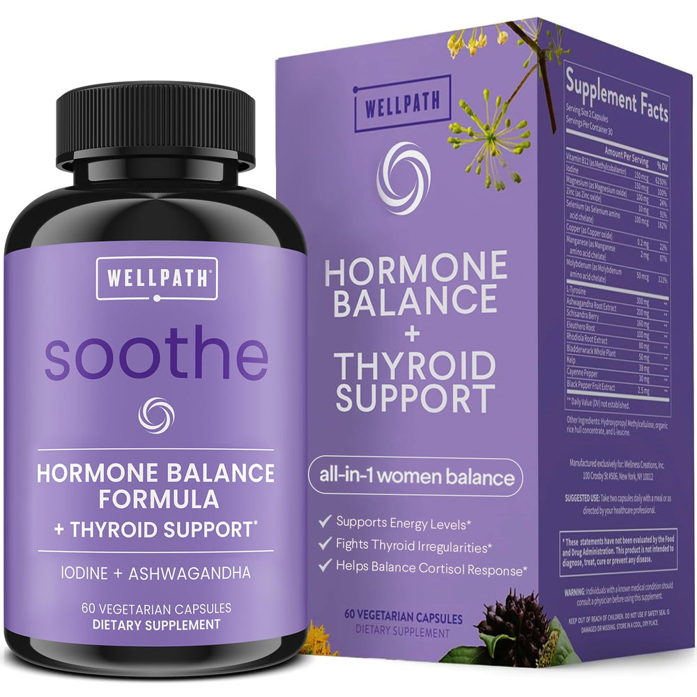 WellPath Soothe hormone balance bottle supports daily mood and energy.