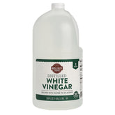 Wellsley Farms distilled white vinegar bottle pour for versatile kitchen use.