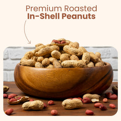 Wellsley Farms 5lb bag of in-shell peanuts for shareable gatherings and travel.