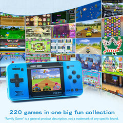 WELLST-G handheld game blue side view emphasizes ergonomic grip for comfortable long sessions.